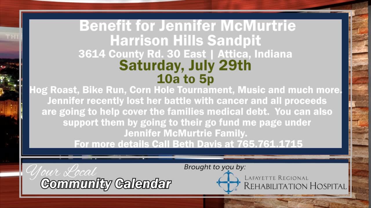 Community Calendar - McMurtrie Benefit | GLIBE Bookbag Event | Live Stream  | starcitytv.com