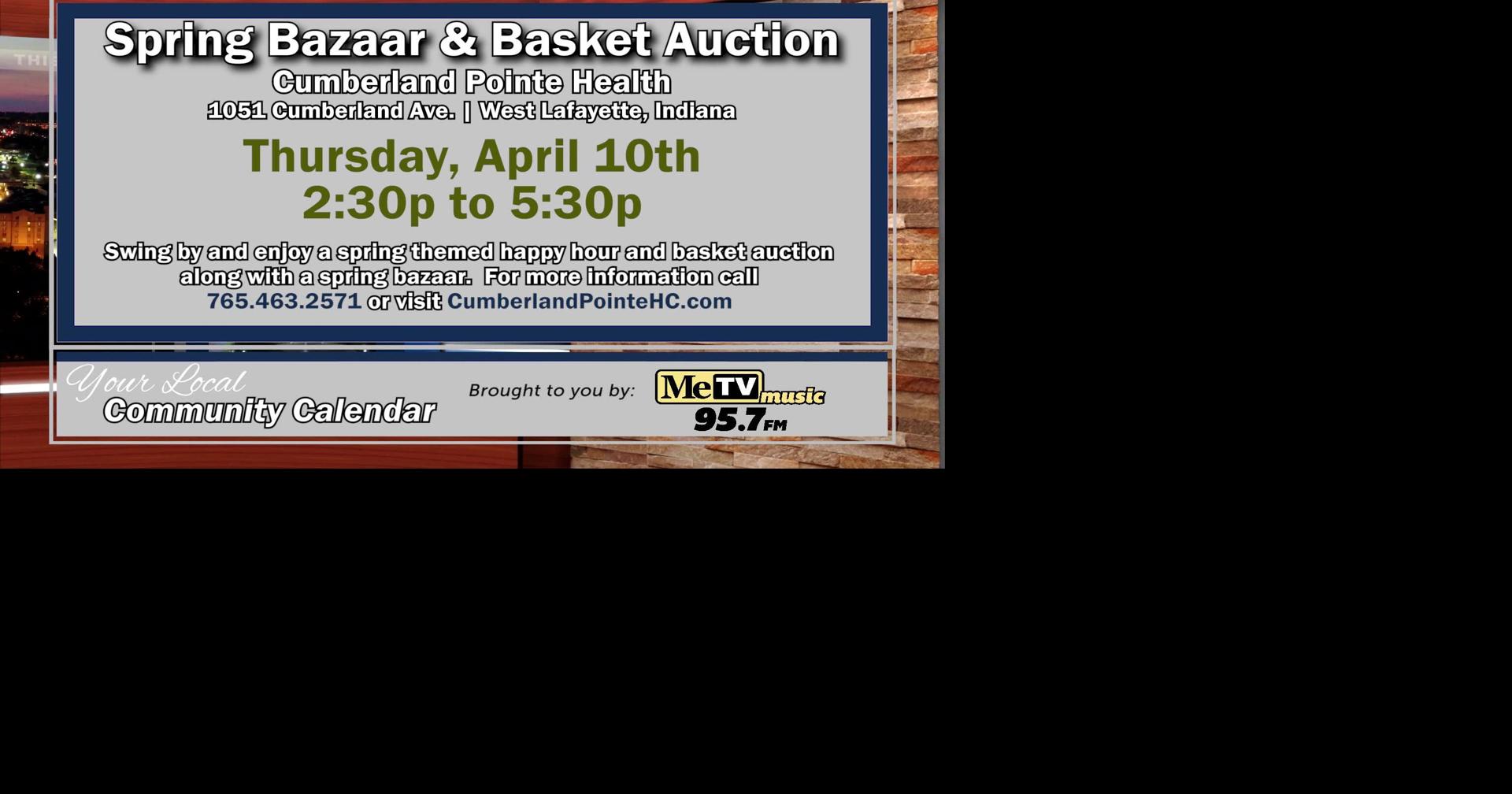 Community Calendar - CPHC Spring Bazaar |Catholic Bourbon Tasting | D&A Caregivers Support Group | Community Calendar | starcitytv.com->回答 3 件