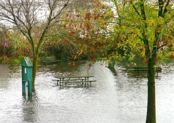 Storm surge covers Crouse Park in Denton Local