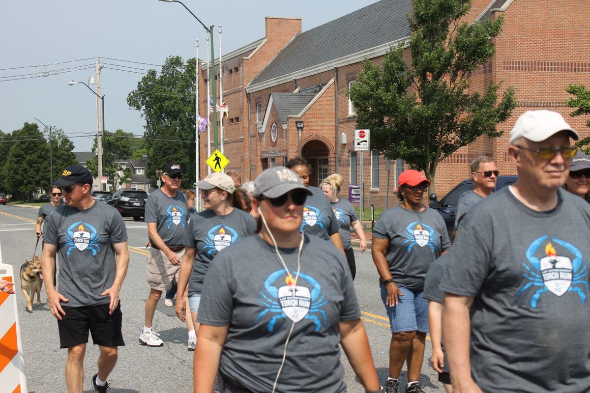 Law enforcement torch run for Special Olympics