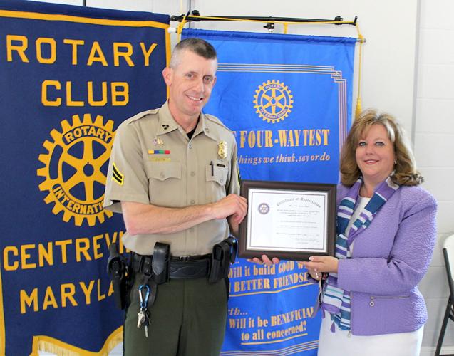 Centreville Rotary honors police '21