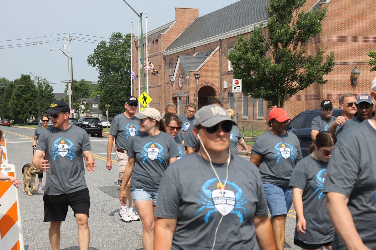 Law enforcement torch run for Special Olympics