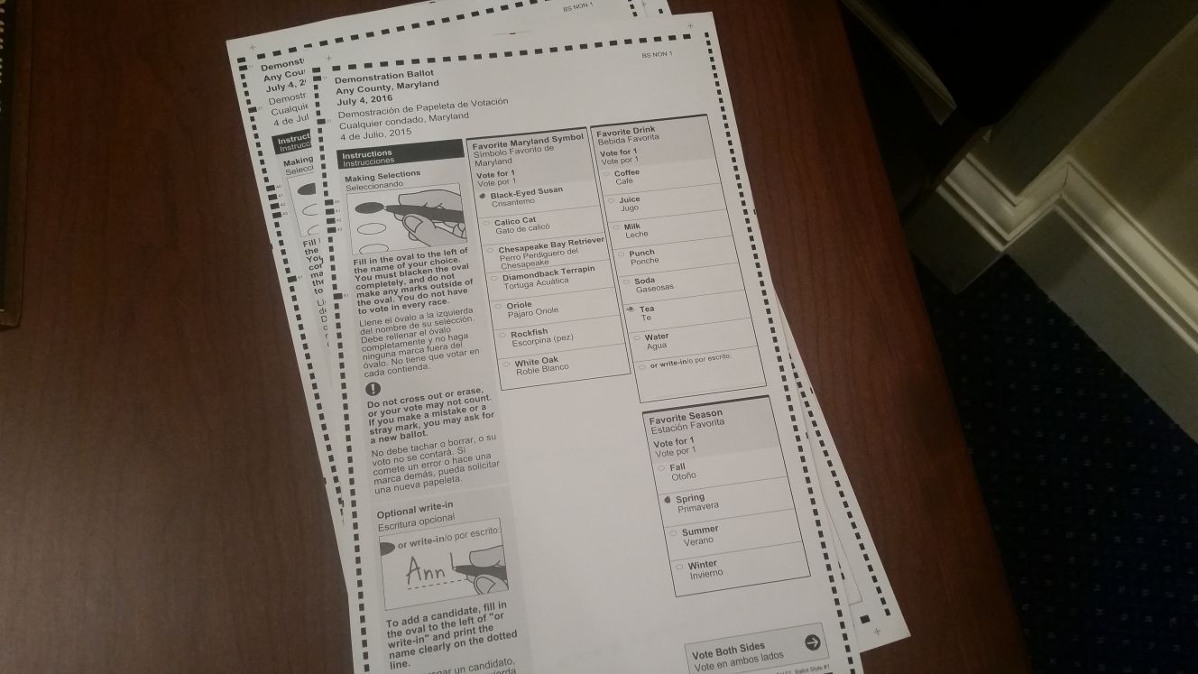 Paper ballots will be ready for Md. primaries State