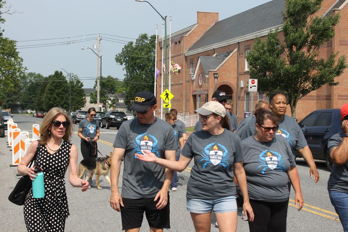 Law enforcement torch run for Special Olympics