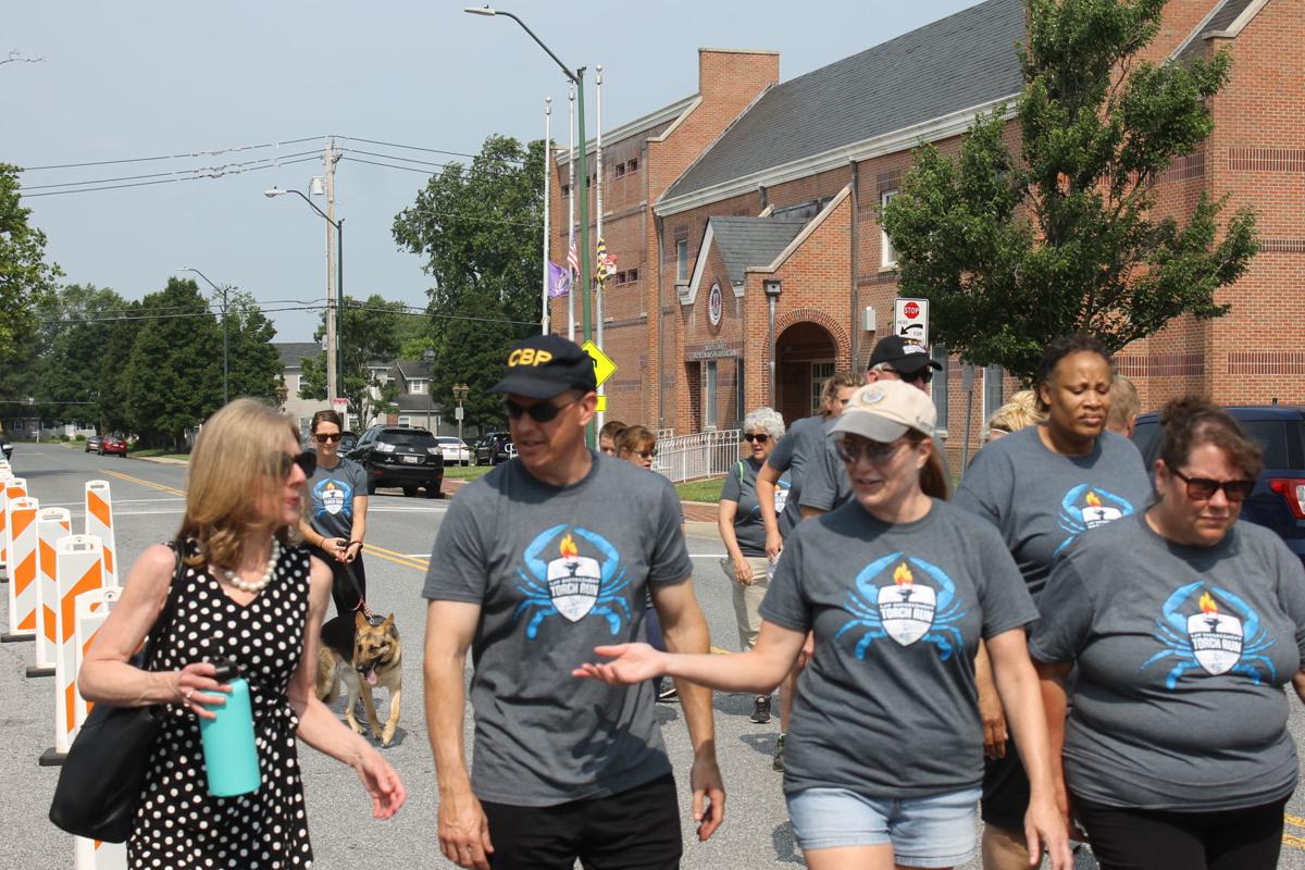 Law enforcement torch run for Special Olympics
