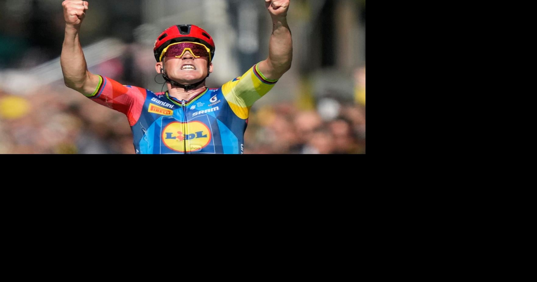 Dane Pedersen wins stage 4 of the Tour while Norwegian Traeen takes yellow jersey from Pogacar