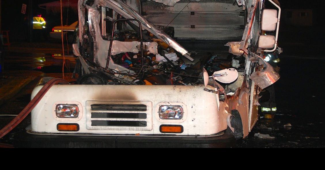 Mail truck catches fire in Easton Local