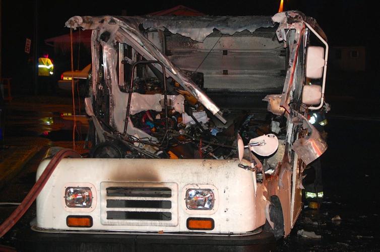 Mail truck catches fire in Easton Local