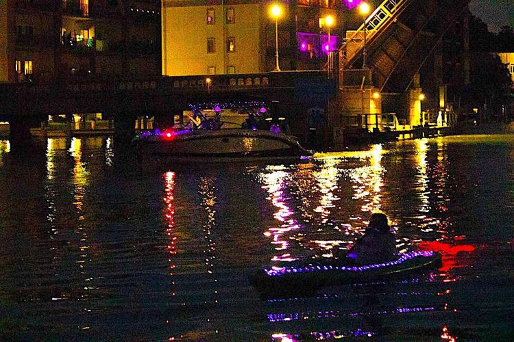 Purple lighted boat parade brings awareness to substance use Local
