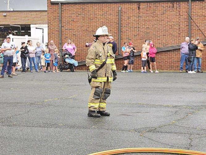 Joe Holland at the Federalsburg Volunteer Fire Company open house.