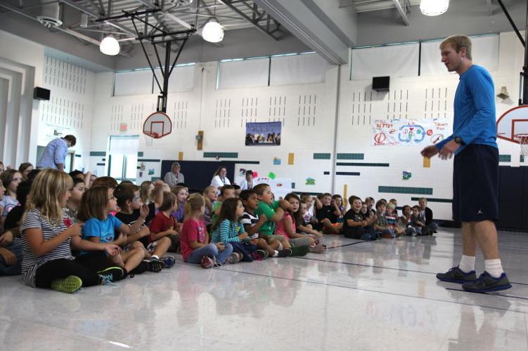 Tilghman Elementary gets a lesson in basketball and character Photos