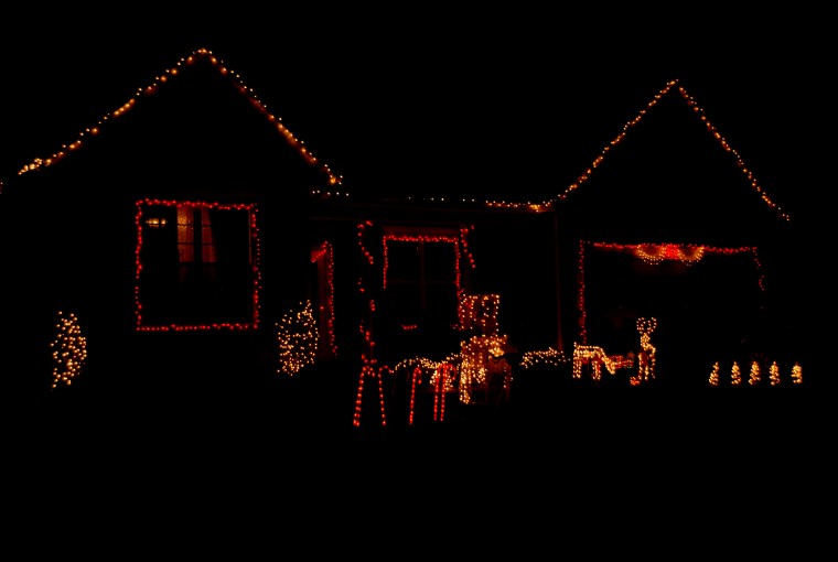 Holiday lights in Denton Featured