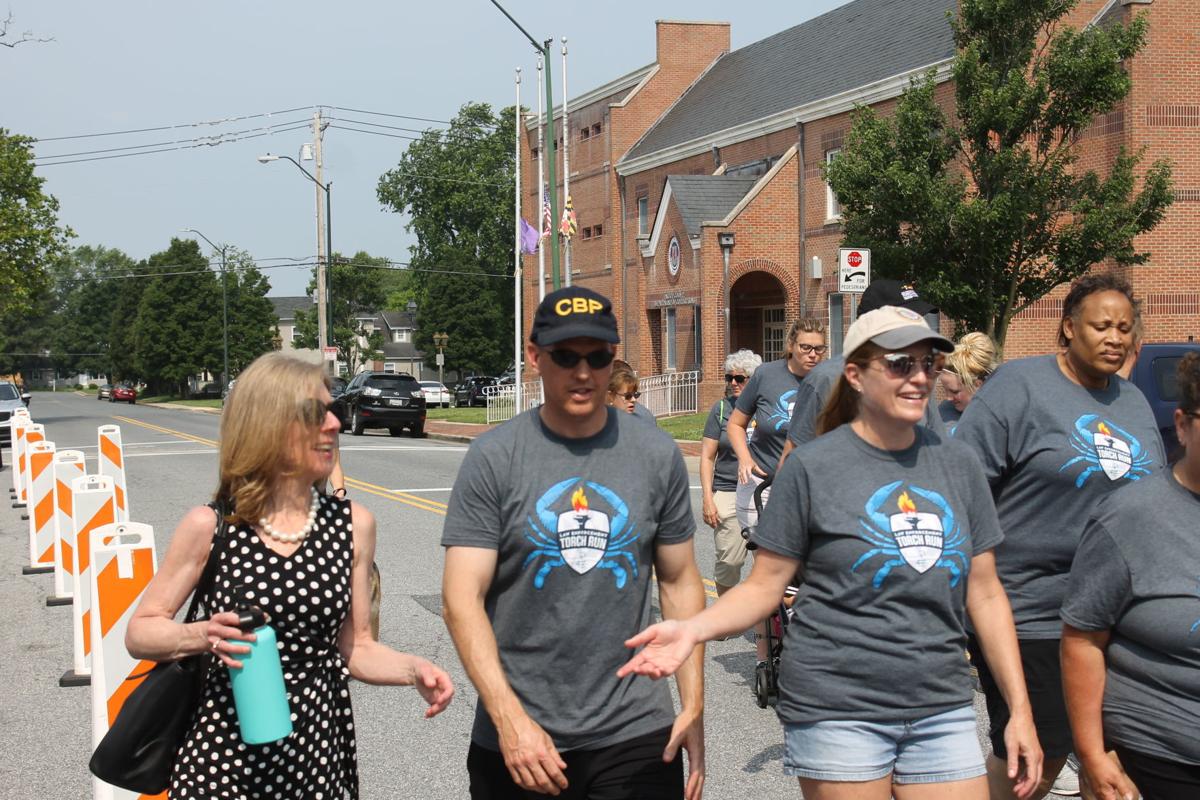 Law enforcement torch run for Special Olympics