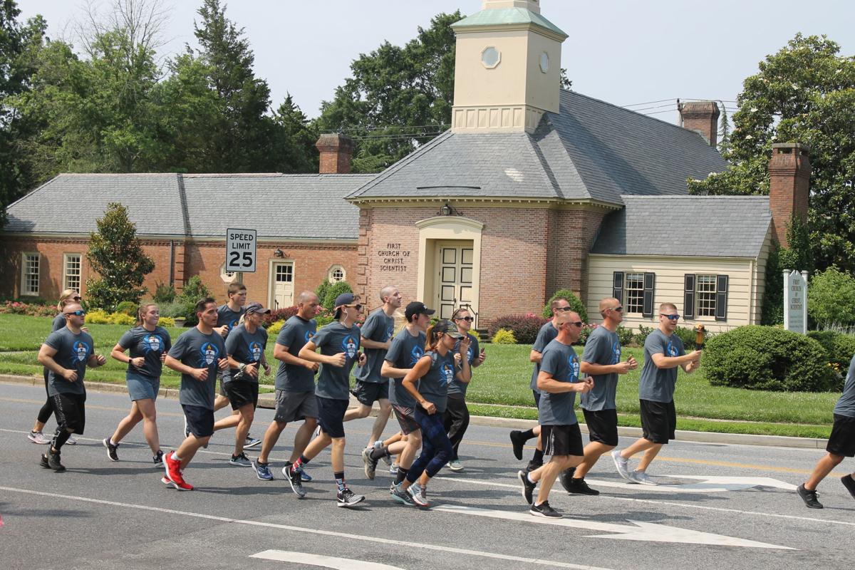 Law enforcement torch run for Special Olympics