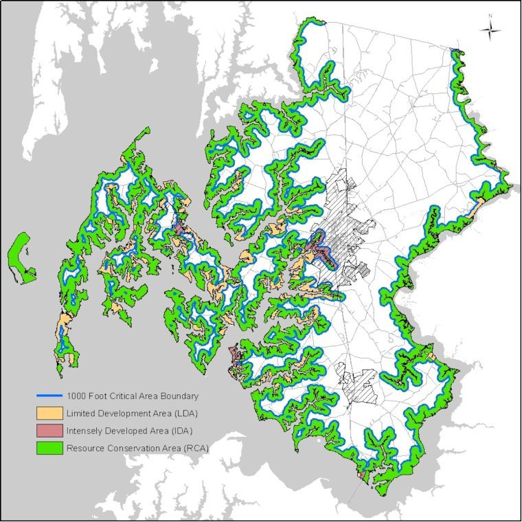 Maryland Critical Area Map Talbot Critical Area Map Focus Of March 19 Meeting | Local | Stardem.com