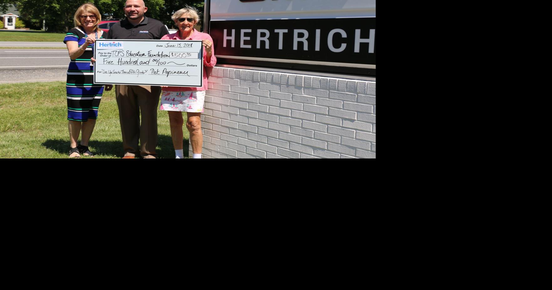 Hertrich Chevy Buick GMC of Easton supports Talbot education foundation