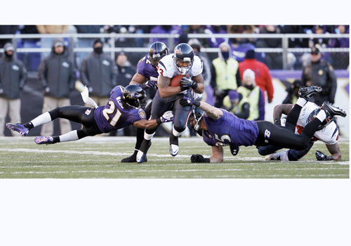 Ravens beat Texans 20-13, move into AFC championship game