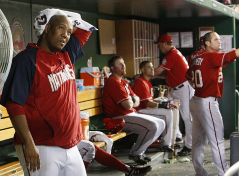 Livan Hernandez in a Washington Senators uniform