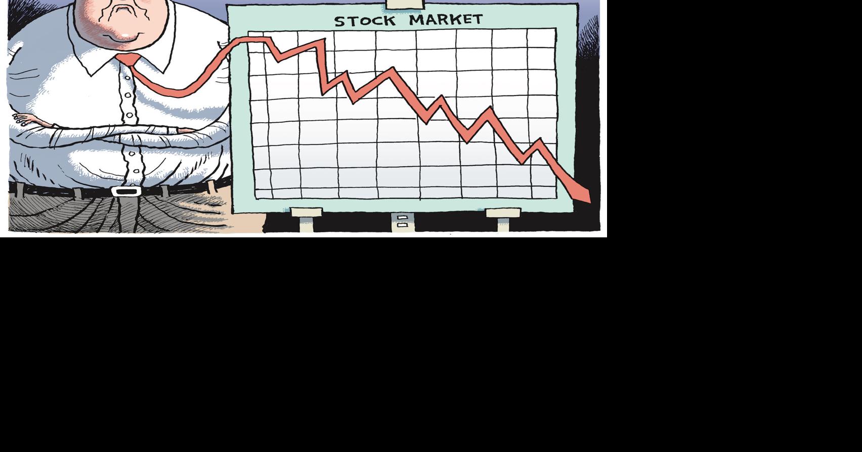 Market Plunge | Cartoons | stardem.com