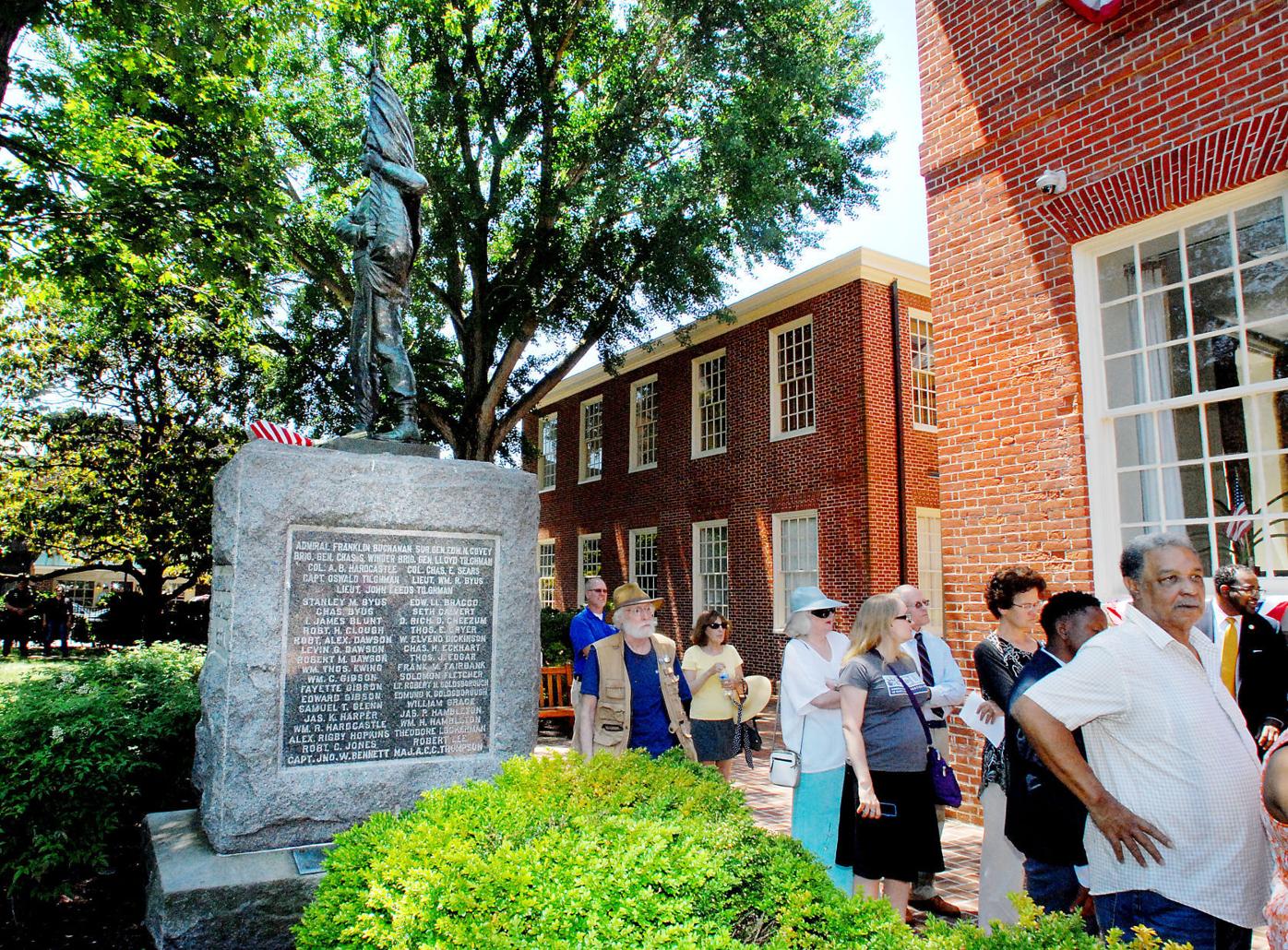 NAACP rallies to remove Talbot Boys statue
