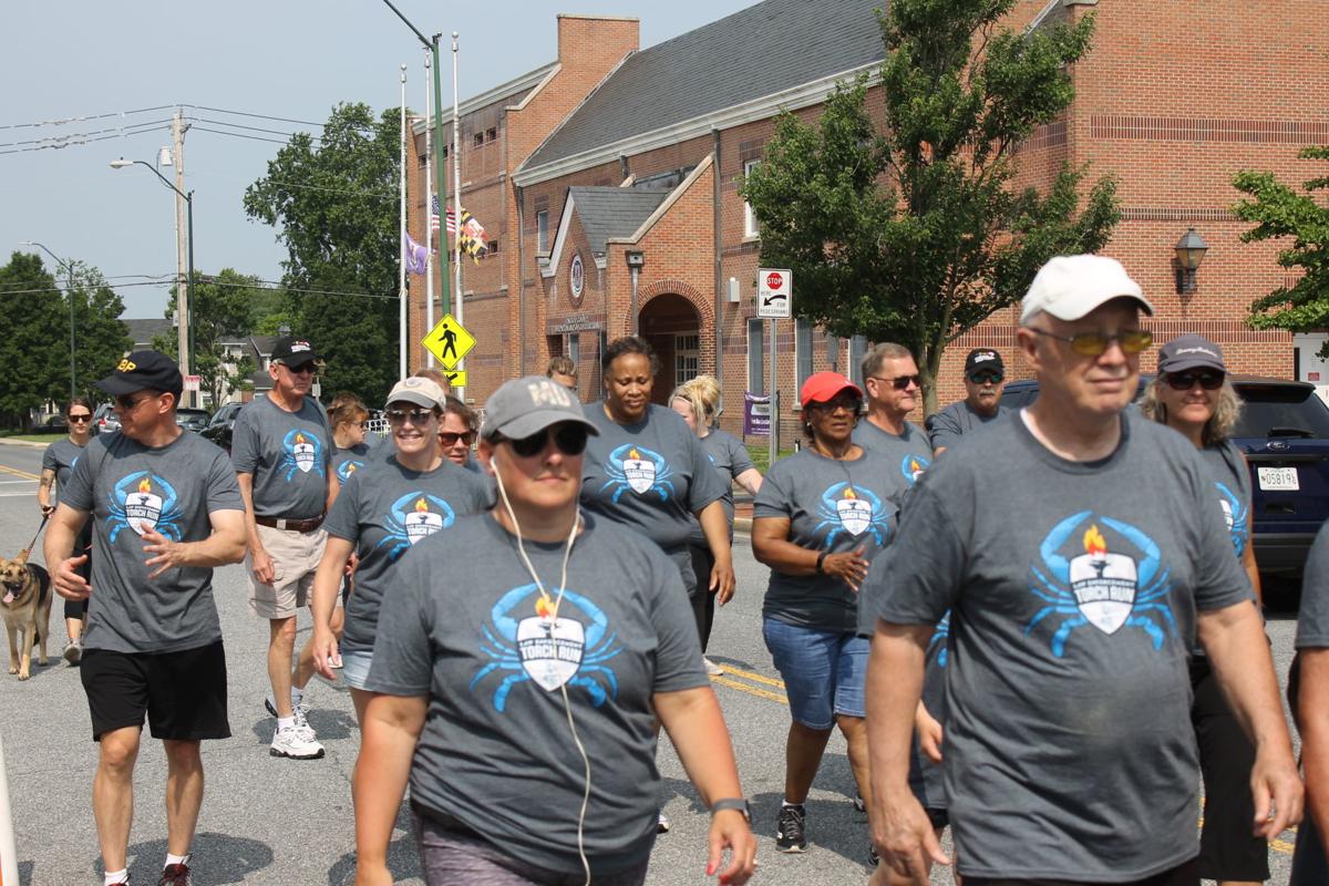 Law enforcement torch run for Special Olympics