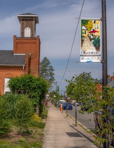 Banners Hang in Denton's Arts District