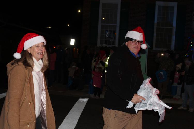 Town of Denton Mayor Abby McNinch and council member Keith Johnson.