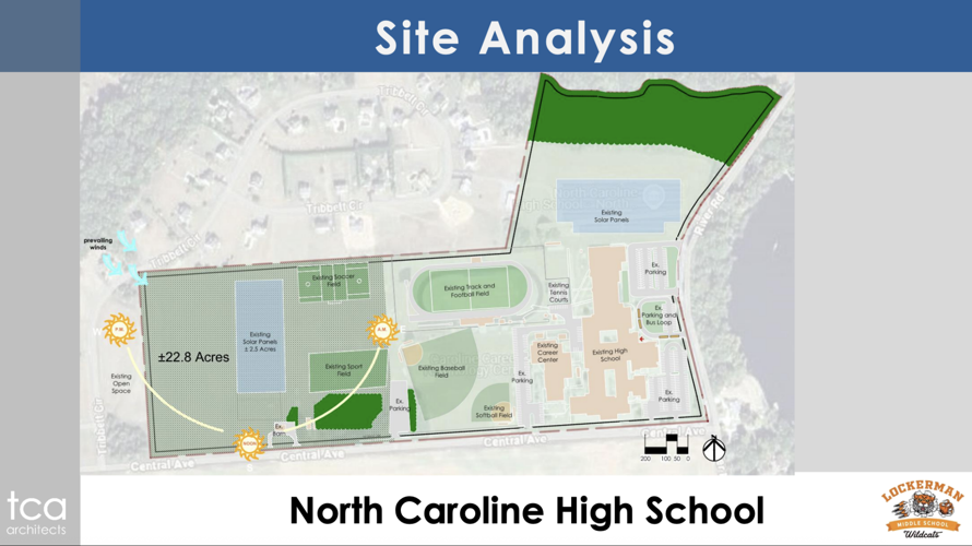 North Caroline High School location for potential Lockerman Middle School.