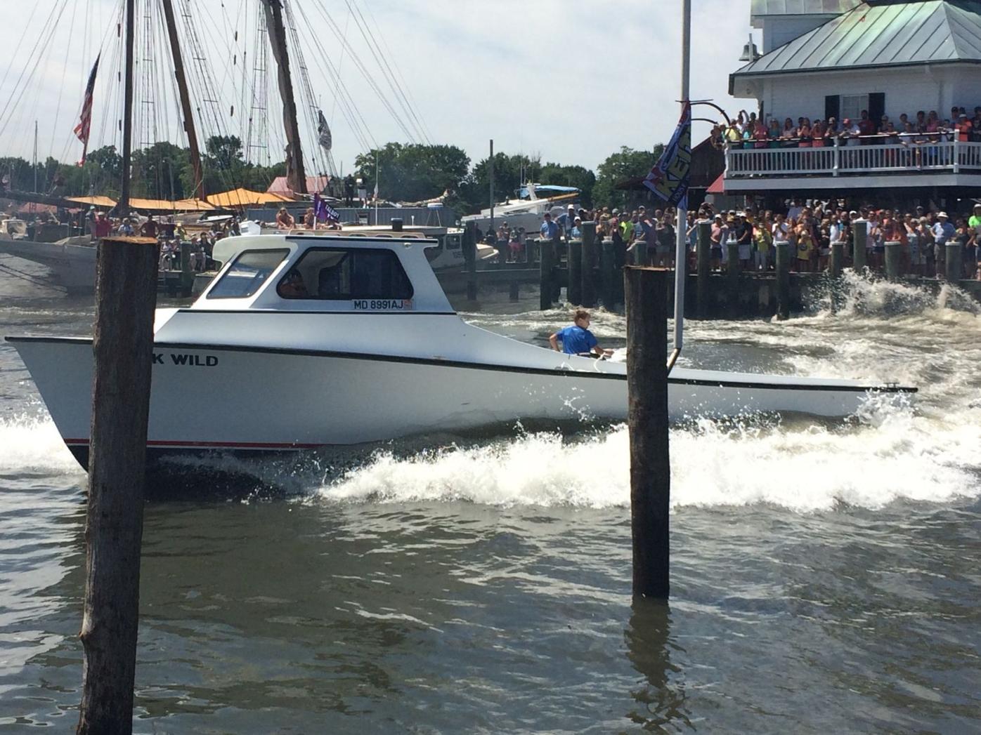 Crowd is all aboard for boat docking competition Local