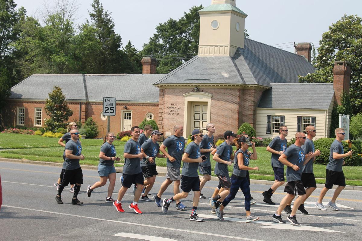 Law enforcement torch run for Special Olympics