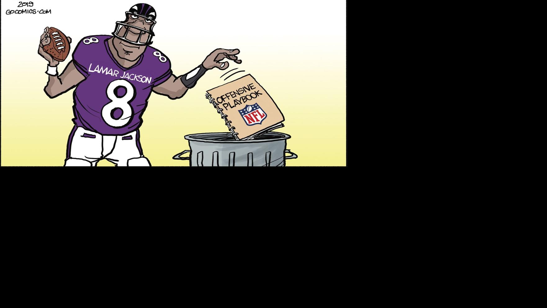 Lamar Jackson Cartoon - Ricig S World Of Sports Hopes For The New