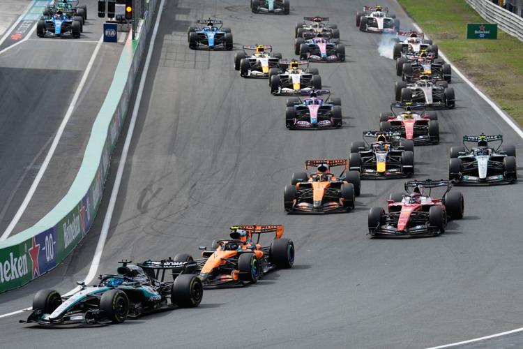 George Russell cruises to sprint race win at F1's Dutch Grand Prix ...