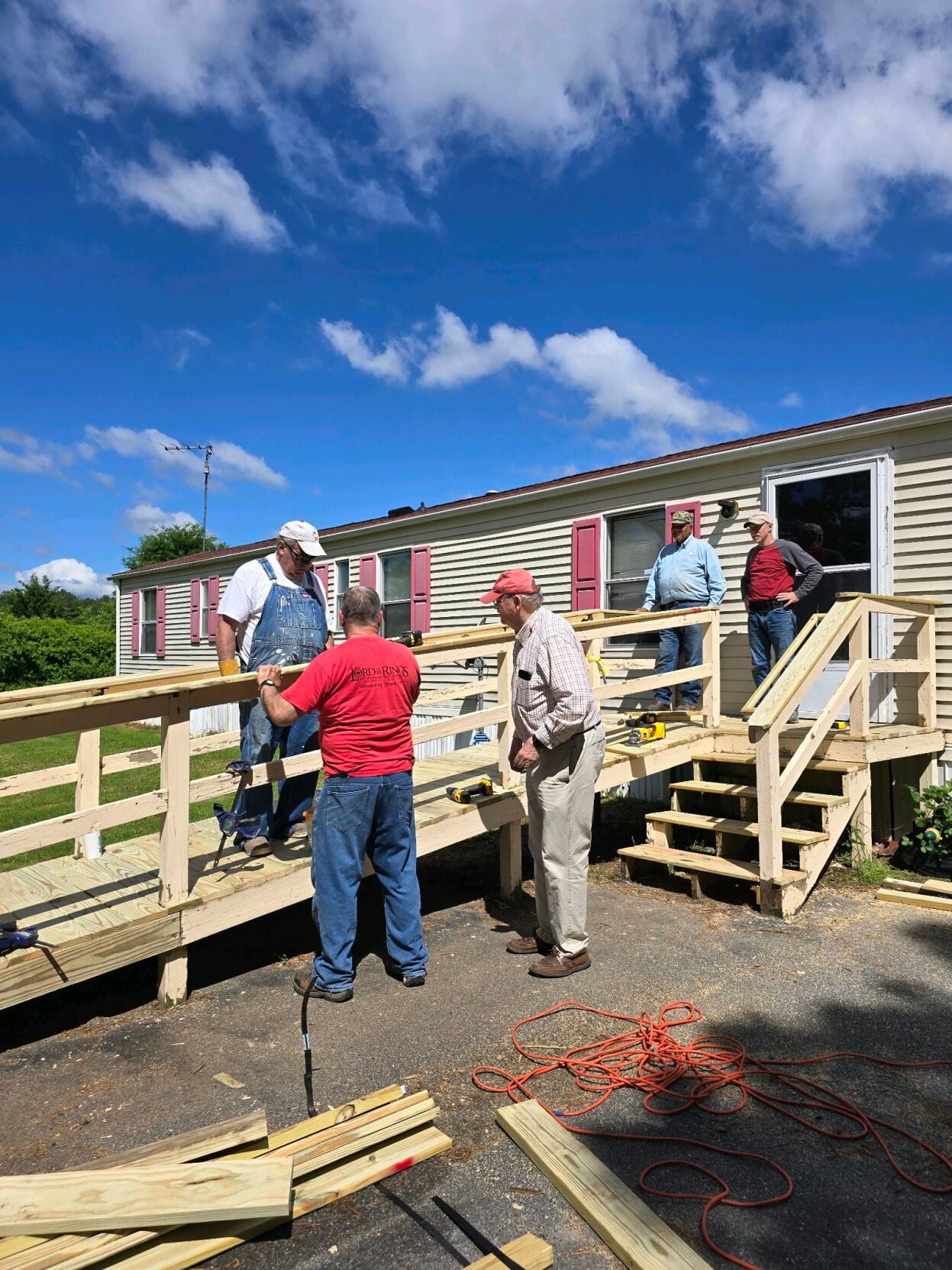 Rotary Ramp Rotary Club of Cambridge helps build ramp for neighbor in need | Life ...