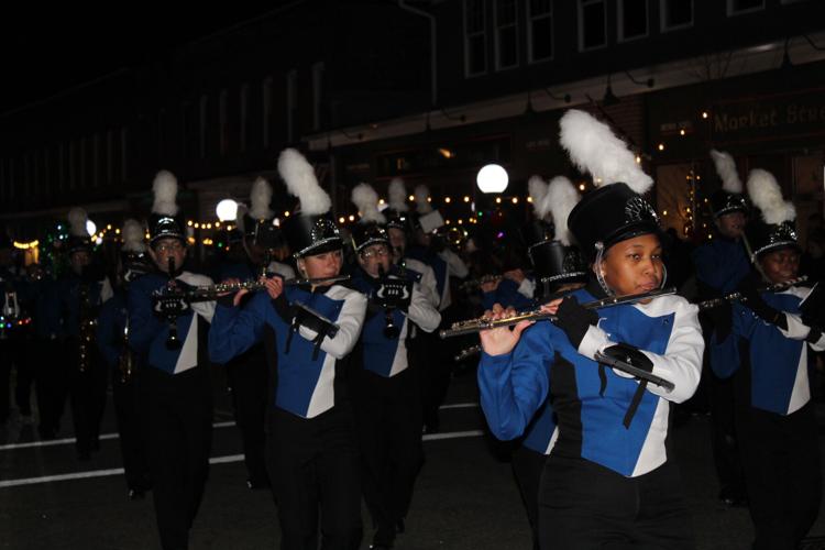 North Caroline High School Band performing during parade.