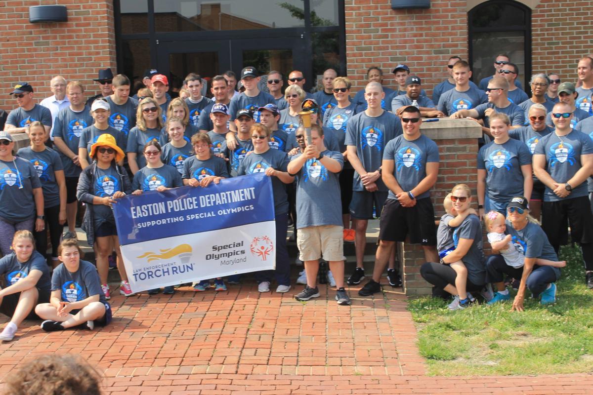 Law enforcement torch run for Special Olympics