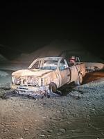 Truck destroyed by fire