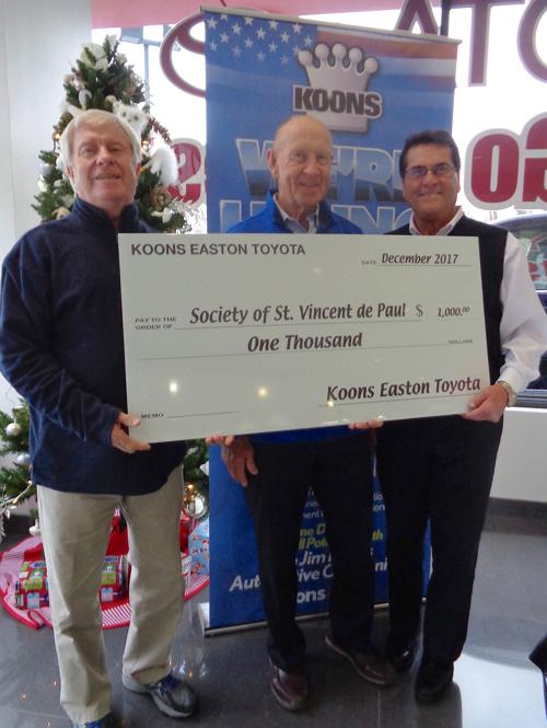 Koons Toyota Easton >> Koons Toyota Of Easton Donates To Society Of St Vincent De Paul Koons Toyota Easton >> Koons Toyota Of Easton Donates To Society Of St Vincent De Paul