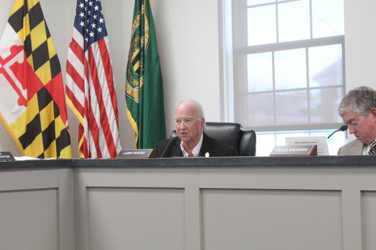 County Commissioners Vice President Larry Porter discussing Fee Schedule adoption for fiscal year 2026.