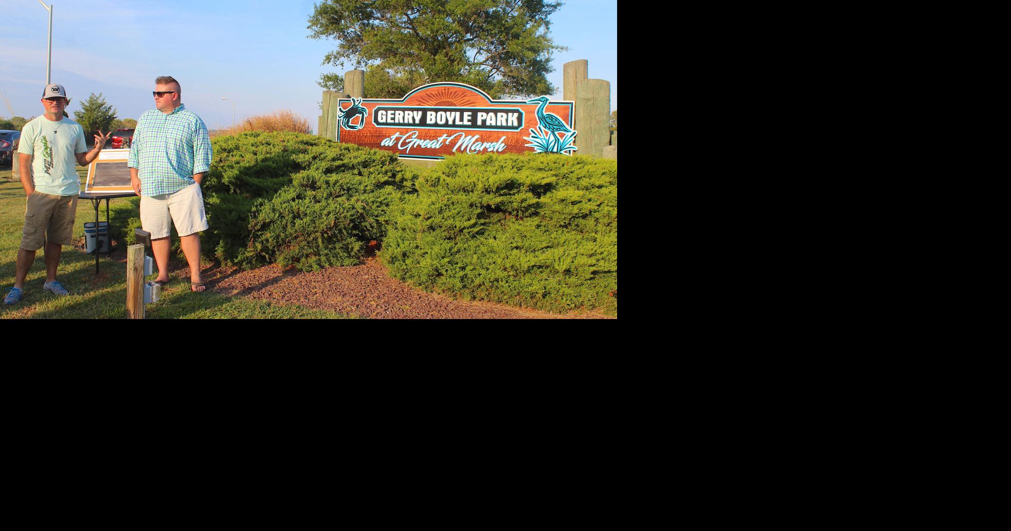 Great Marsh officially renamed Gerry Boyle Park at Great Marsh Local