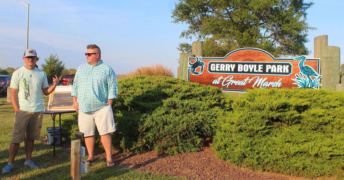 Great Marsh officially renamed Gerry Boyle Park at Great Marsh Local