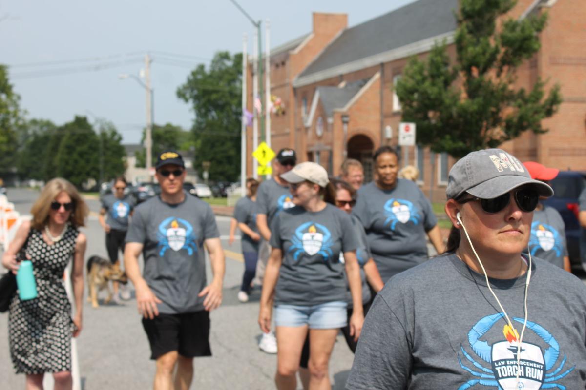 Law enforcement torch run for Special Olympics
