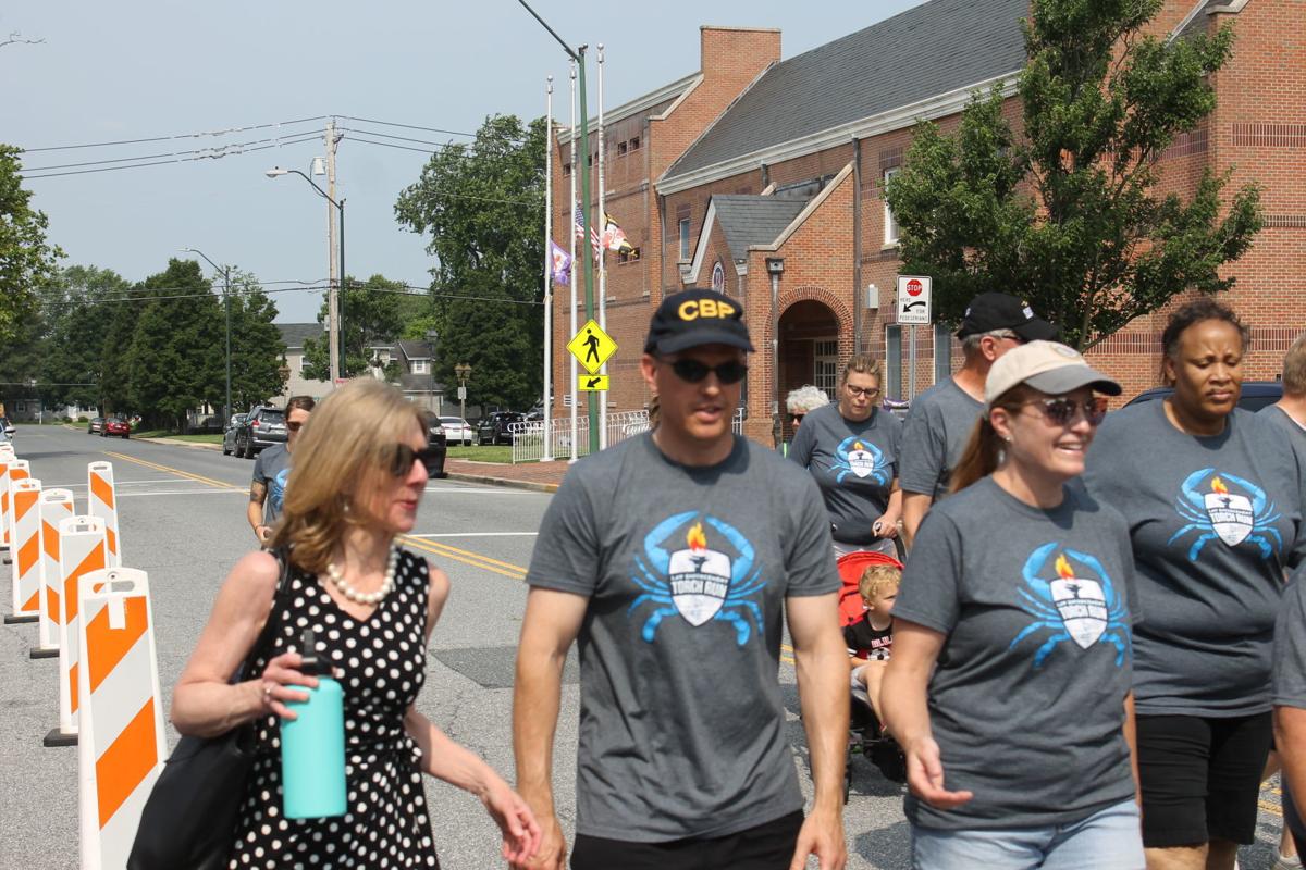 Law enforcement torch run for Special Olympics