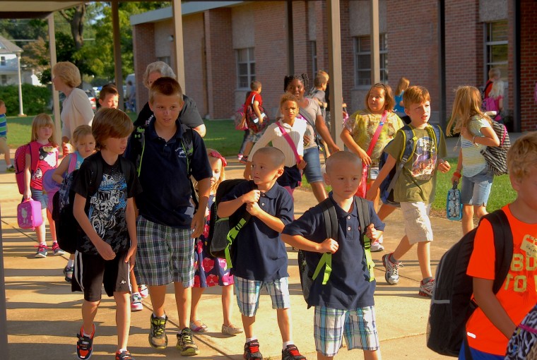 First Day of School at Preston Elementary Back to School