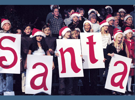 marsh elementary program holiday stardem santa scenes season cheer evening thursday students mail got ve during