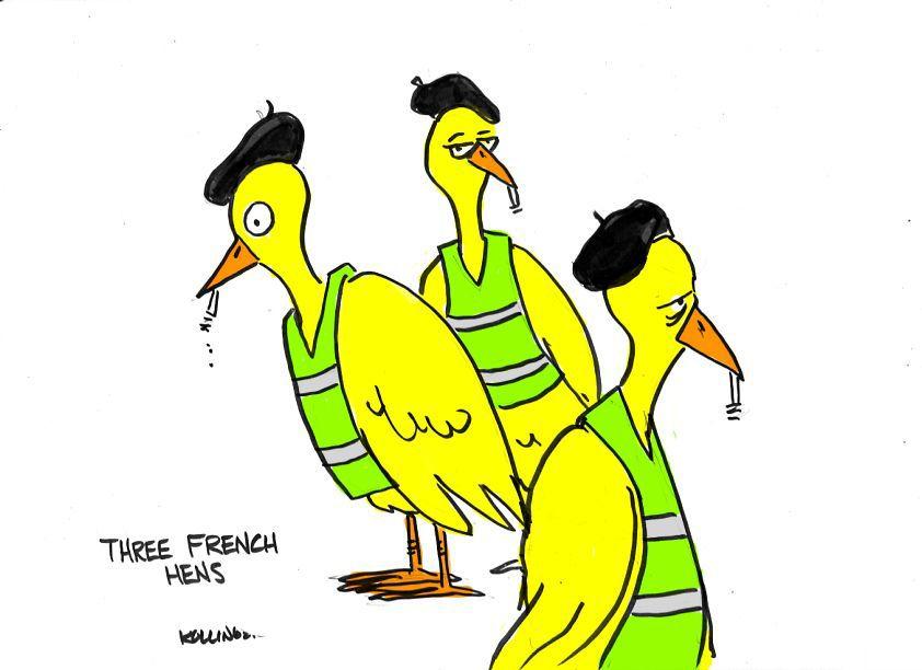 Three French Hens Kollinger S Cartoons Stardem Com