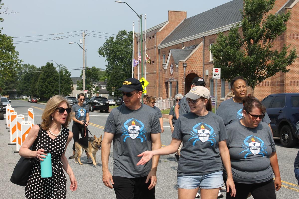Law enforcement torch run for Special Olympics