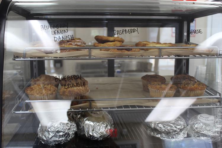 Breakfast sandwiches and pastries in partnership with Craft Bakery in Denton at Del Valle Coffee in Greensboro.