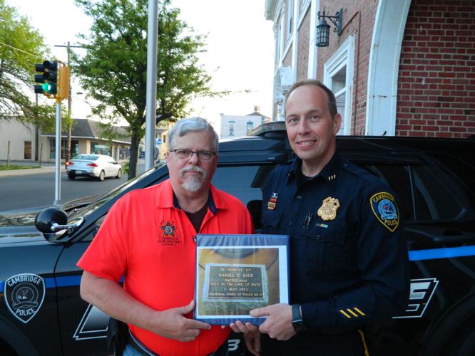 Hurley donates book on fallen officer to Cambridge Police Local