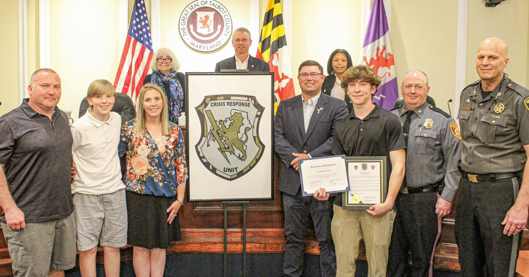 Talbot County Council recognizes Easton student for SWAT design - Vimarsana News