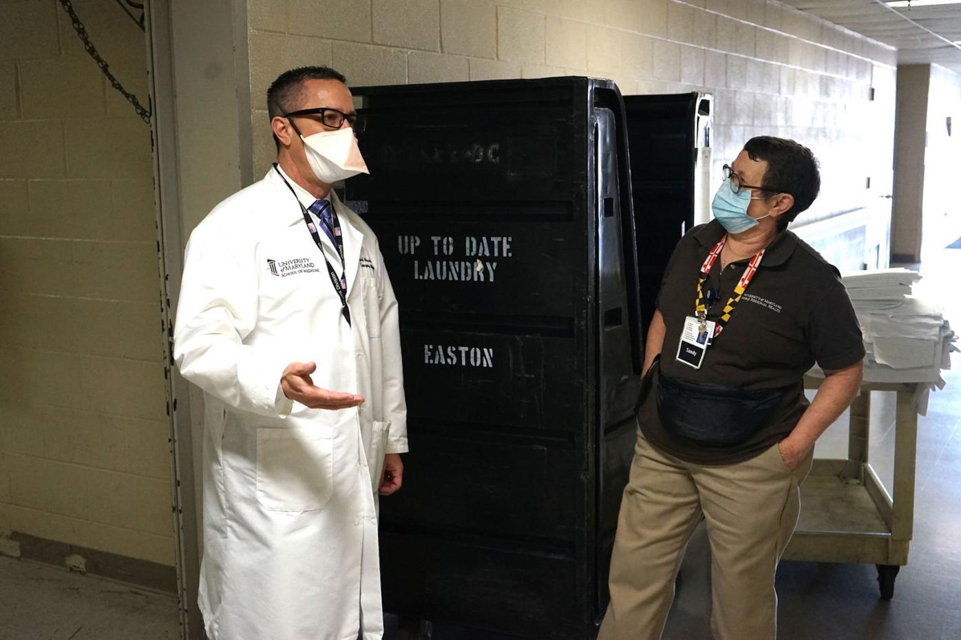 UMMS ICS commander visits Shore Medical Center at Easton Emergency